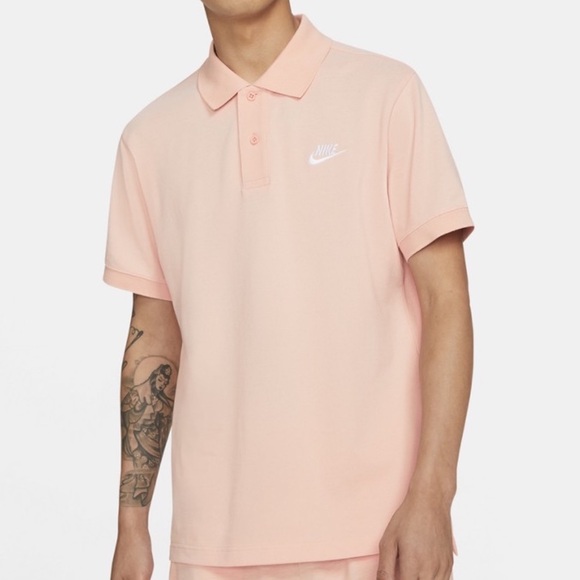 Nike Sportswear pink polo small men - Picture 1 of 5